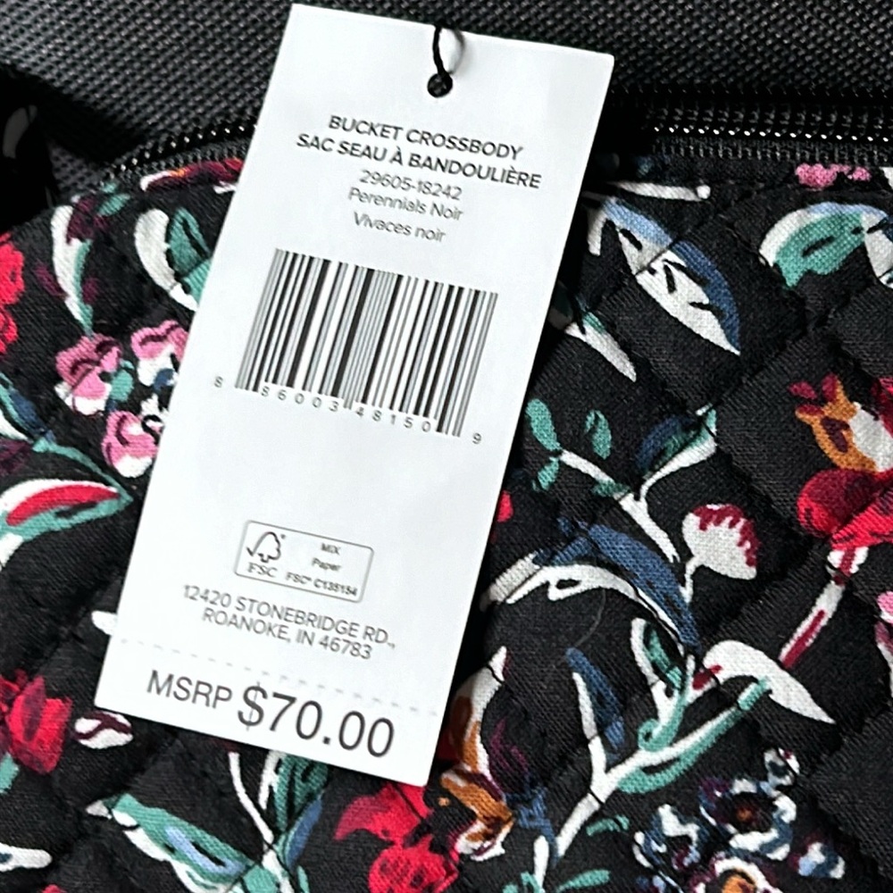 Vera Bradley Bucket Crossbody - Picture 5 of 8